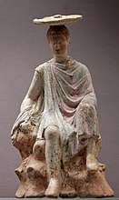 «Молодой человек, сидящий на камне». Беотия. Ок. 300 г. до н. э. Британский музей, Лондон