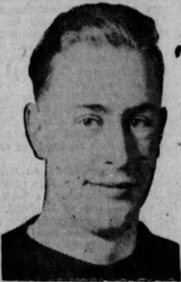 Кит Аллен в составе «Саскатун Куэйкерс», ок. 1941