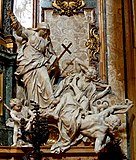 П. Легро Младший. Религия изгоняет Ересь. 1695—1698. Капелла Святого Игнатия.