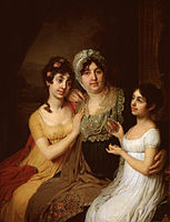 Анна Ивановна Безбородко с дочерьми