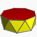 Восьмиугольная антипризма[en] содержит две восьмиугольные грани.