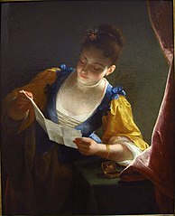 Девушка, читающая письмо, Лувр
