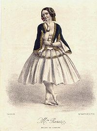 Каролина Розати — Медора в «Корсаре», литография 1856 года.