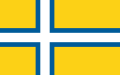Неофициальный флаг западного Гётланда, т. н. «Nordic cross»