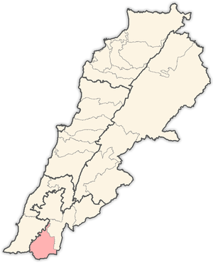 Район Бинт-Джубайль на карте