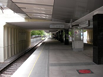 Станция во время реконструкции