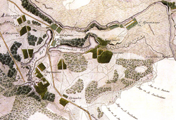 Деревня Беляево и окрестности на карте 1823 года