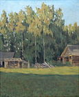 «Пейзаж», (1917), холст, масло — частное собрание.