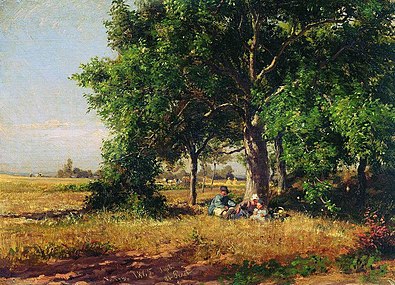 «В окрестностях Сант-Преста, во Франции», (1865), Третьяковская галерея