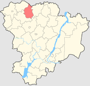 Киквидзенский район на карте