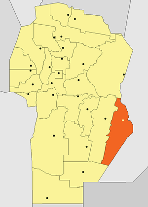 Департамент Маркос-Хуарес на карте
