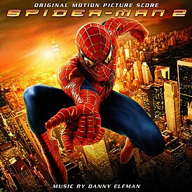 Обложка альбома Дэнни Эльфман «Spider-Man 2: Original Motion Picture Score» (2004)