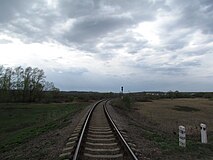 Бековская железнодорожная ветка в районе с. Сосновка 2015 год