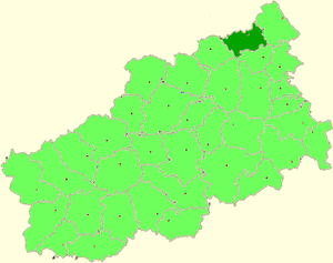 Сандовский муниципальный округ на карте