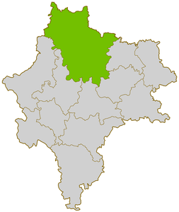 Бельский уезд на карте