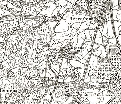 Село Красное на карте 1931 года