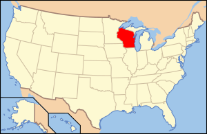 Округ Вуд, штат Висконсин на карте