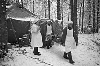 Полевой госпиталь, Волховский фронт, январь 1943 года, фотография Анатолия Гаранина.