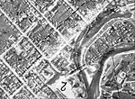 Предвоенный вид с воздуха на остров Дятлинка и крепость Великих Лук (1941 г.)
