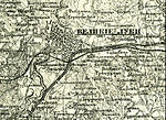 Топографическая карта окрестностей Великих Лук по сведениям 1867 года