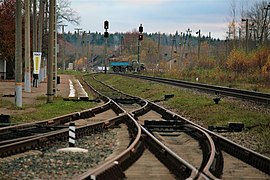 Входная группа стрелок, вид в сторону Москвы, 2017 г.