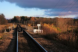 Железнодорожный мост над рекой Идрица, 2017 г., перегон Идрица — Нащёкино