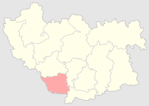 Кременецкий уезд на карте