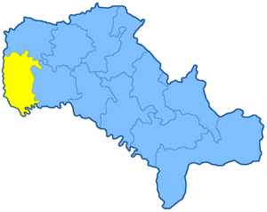 Каменец-Подольский уезд на карте