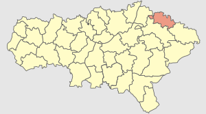 Ивантеевский район на карте