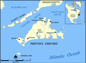 Карта острова Мартас-Винъярд