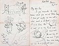 Письмо и иллюстрации Поттер 1892 года