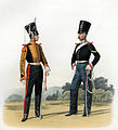 1831—1833. Трубач в парадной форме и унтер-офицер в походной форме.