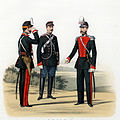 1862—1870. Вахмистр в парадной форме, обер-офицер в походной форме, генерал в праздничной форме.