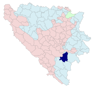 Община Калиновик на карте