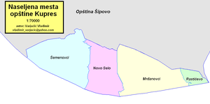 Община Купрес на карте