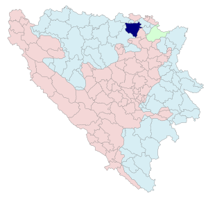 Община Модрича на карте
