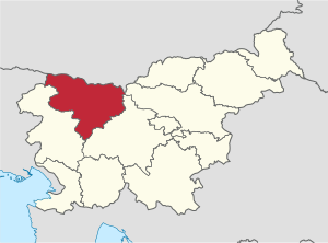 Гореньский регион (Гореньска регия) на карте