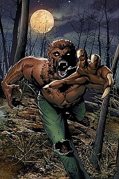 Ночной оборотень на обложке комикса Legion of Monsters: Werewolf by Night (vol. 1) #1 (февраль 2007) Художник — Грег Лэнд.
