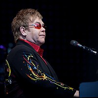 Elton John performing in 2009