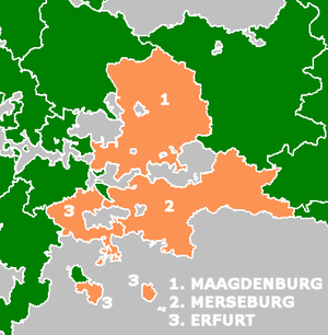Мерзебург на карте