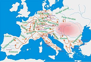Походы венгров в Европе