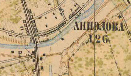 План деревни Аннолово. 1885 год