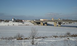 Петропавловская церковь и мост Александра Невского