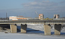 Завод ЖБИ-1 и мост Александра Невского