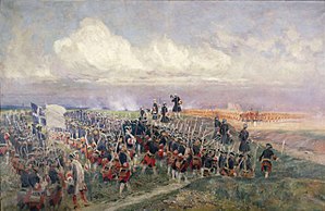Эдуард Детайль. «Битва при Фонтенуа». Полковники французской гвардии и британских гренадер предлагают друг другу стрелять первым.
