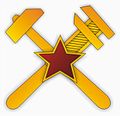 Петличная и погонная эмблема военнослужащих Топографической службы РККА и Вооружённых сил СССР