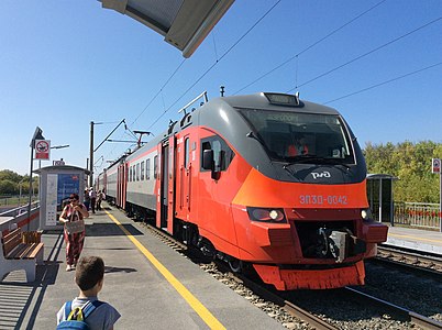 ЭП3Д-0042 в корпоративной окраске РЖД (Саратов)