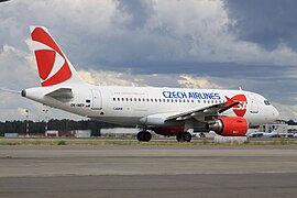 Airbus A319-100 Czech Airlines в Шереметьеве