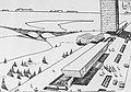 Б. Оськин. Набросок к эскизному проекту Центра Зеленограда, 1962