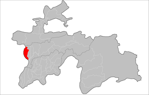 район Турсунзаде на карте